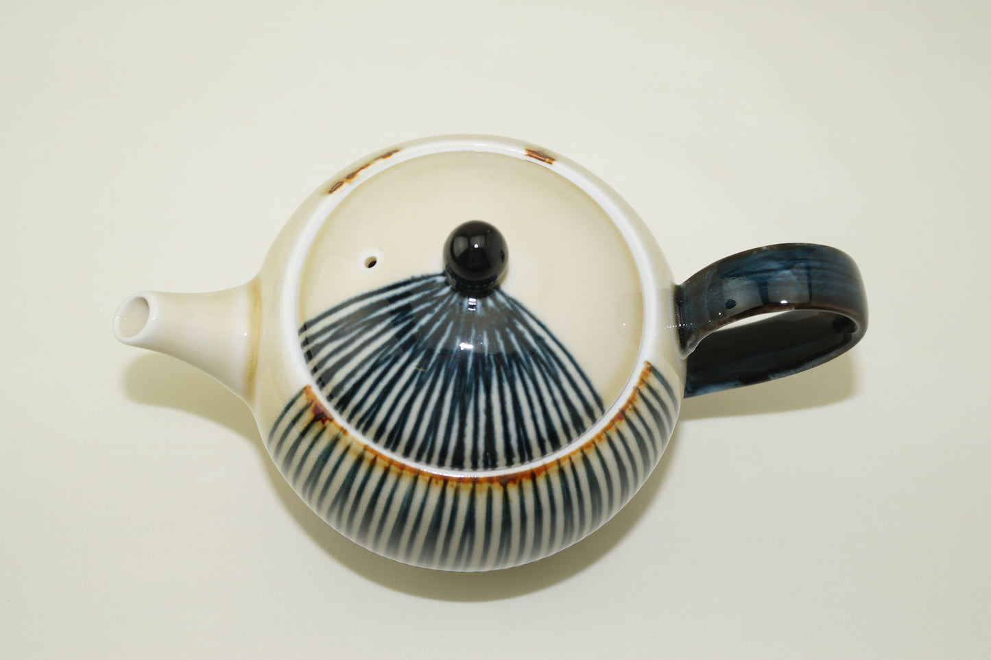 琥珀ハーフライン ポット(茶こし付)