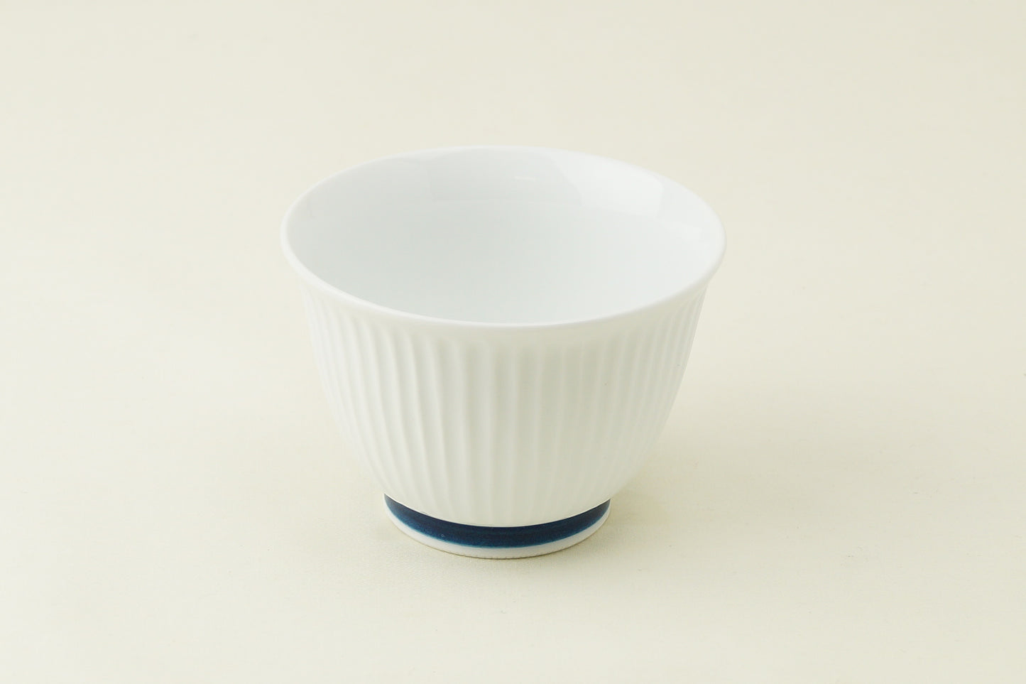 白磁筋彫 仙茶